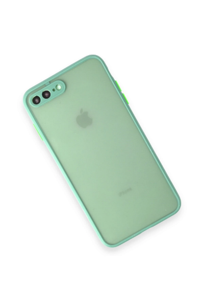 Newface iPhone 7 Plus Kılıf Montreal Silikon Kapak - Turkuaz resmi