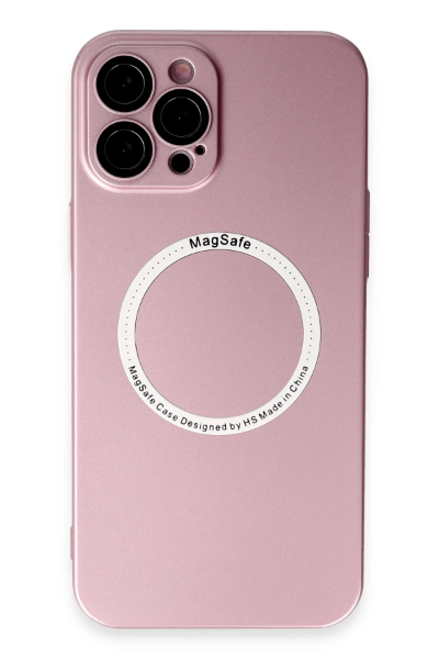 Newface iPhone 12 Pro Kılıf Jack Magneticsafe Lens Silikon - Rose Gold resmi