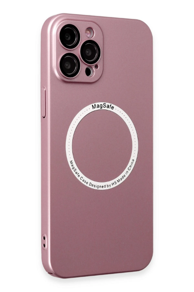 Newface iPhone 12 Pro Kılıf Jack Magneticsafe Lens Silikon - Rose Gold resmi