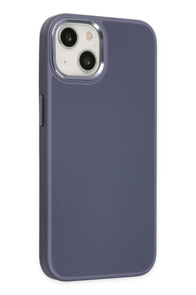 Newface iPhone 14 Plus Kılıf Asya Deri Silikon - Mor resmi