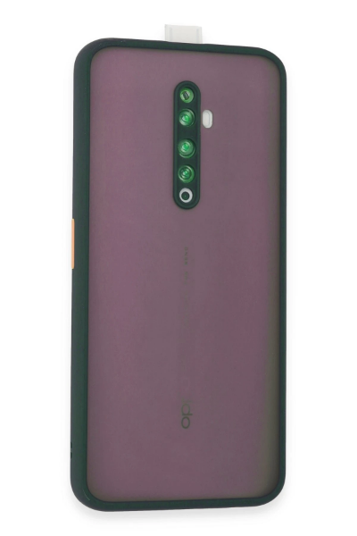 Newface Oppo Reno 2Z Kılıf Montreal Silikon Kapak - Yeşil resmi