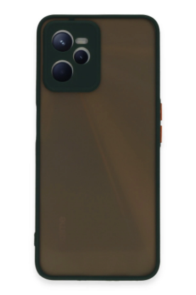 Newface Realme C35 Kılıf Montreal Silikon Kapak - Yeşil resmi