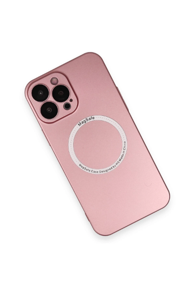 Newface iPhone 13 Pro Kılıf Jack Magneticsafe Lens Silikon - Rose Gold resmi