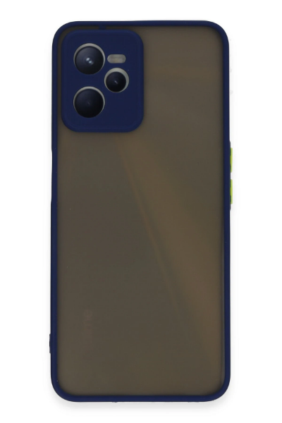 Newface Realme C35 Kılıf Montreal Silikon Kapak - Lacivert resmi