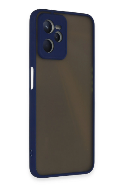 Newface Realme C35 Kılıf Montreal Silikon Kapak - Lacivert resmi