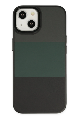 Newface iPhone 14 Plus Kılıf King Kapak - Gri-Siyah resmi