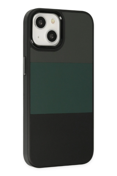 Newface iPhone 14 Plus Kılıf King Kapak - Gri-Siyah resmi