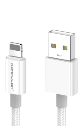 Konfulon DC79 1M 3A USB to Lightning Hızlı Şarj Kablo - Beyaz resmi