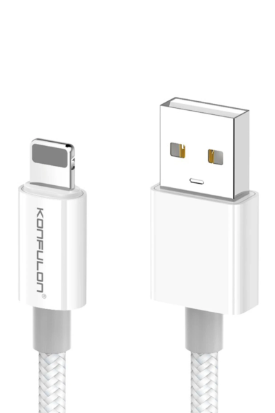 Konfulon DC79 1M 3A USB to Lightning Hızlı Şarj Kablo - Beyaz resmi