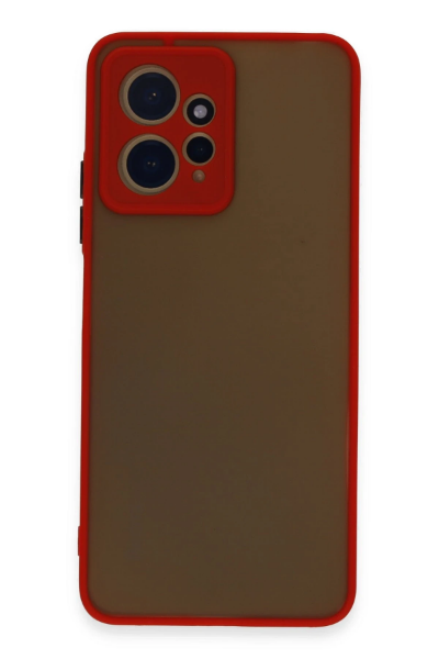 Newface Xiaomi Redmi Note 12 4G Kılıf Montreal Silikon Kapak - Kırmızı resmi