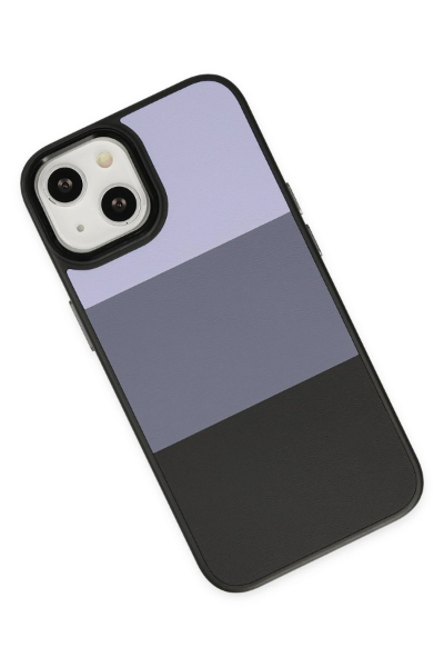 Newface iPhone 14 Plus Kılıf King Kapak - Lila-Siyah resmi
