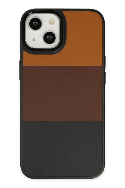Newface iPhone 14 Plus Kılıf King Kapak - Taba-Siyah resmi