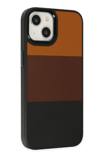 Newface iPhone 14 Plus Kılıf King Kapak - Taba-Siyah resmi