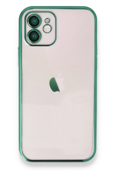 Newface iPhone 11 Kılıf Razer Lensli Silikon - Yeşil resmi