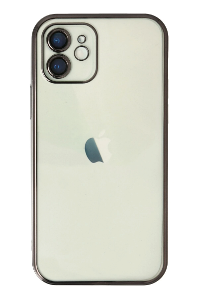 Newface iPhone 12 Kılıf Razer Lensli Silikon - Siyah resmi
