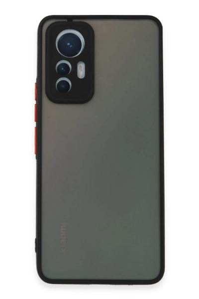 Newface Xiaomi Mi 12 Lite Kılıf Montreal Silikon Kapak - Siyah resmi