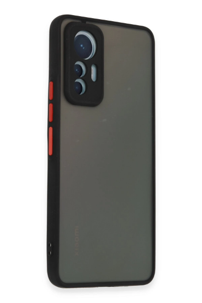 Newface Xiaomi Mi 12 Lite Kılıf Montreal Silikon Kapak - Siyah resmi