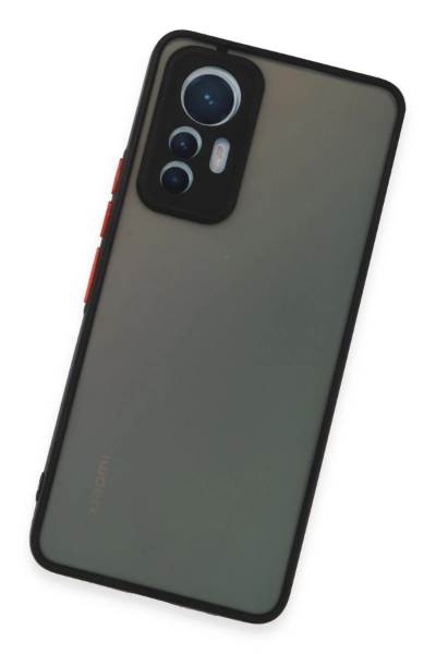 Newface Xiaomi Mi 12 Lite Kılıf Montreal Silikon Kapak - Siyah resmi