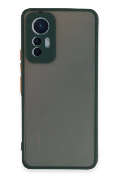 Newface Xiaomi Mi 12 Lite Kılıf Montreal Silikon Kapak - Yeşil resmi