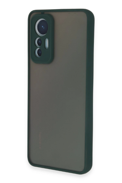 Newface Xiaomi Mi 12 Lite Kılıf Montreal Silikon Kapak - Yeşil resmi
