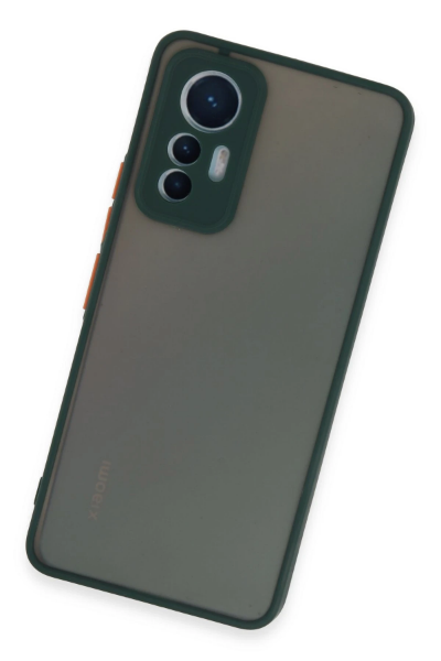 Newface Xiaomi Mi 12 Lite Kılıf Montreal Silikon Kapak - Yeşil resmi