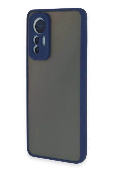Newface Xiaomi Mi 12 Lite Kılıf Montreal Silikon Kapak - Lacivert resmi