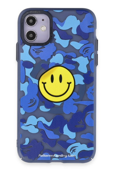 Newface iPhone 11 Kılıf Apollo Magneticsafe Desenli Kapak - Apollo Mavi - 1 resmi