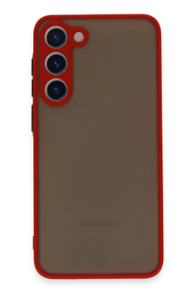 Newface Samsung Galaxy S23 Plus Kılıf Montreal Silikon Kapak - Kırmızı resmi