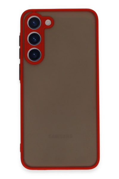 Newface Samsung Galaxy S23 Plus Kılıf Montreal Silikon Kapak - Kırmızı resmi