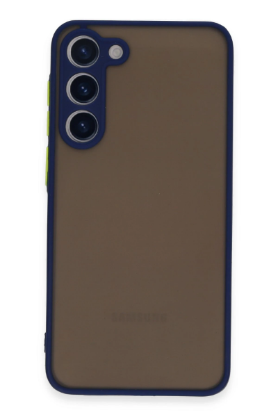 Newface Samsung Galaxy S23 Plus Kılıf Montreal Silikon Kapak - Lacivert resmi