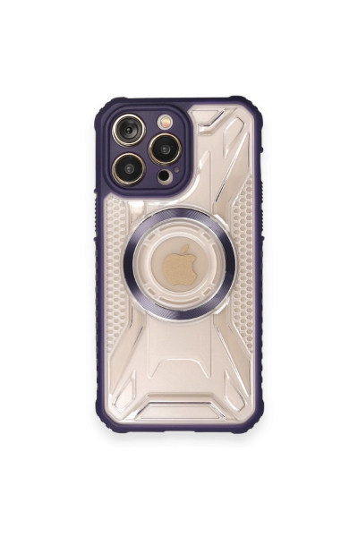 Newface iPhone 12 Pro Kılıf Prag Magneticsafe Kapak - Derin Mor resmi