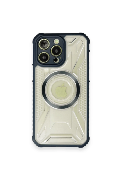 Newface iPhone 12 Pro Max Kılıf Prag Magneticsafe Kapak - Lacivert resmi