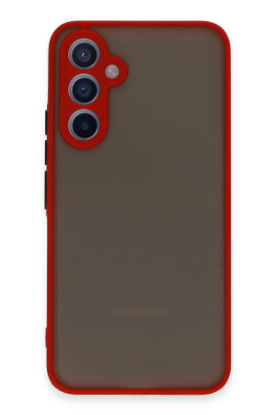 Newface Samsung Galaxy A34 5G Kılıf Montreal Silikon Kapak - Kırmızı resmi