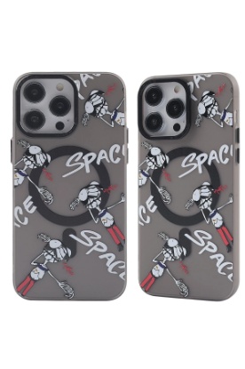 Newface iPhone 13 Pro Kılıf Apollo Magneticsafe Desenli Kapak - Apollo Siyah - 3 resmi