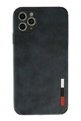 Newface iPhone 11 Pro Max Kılıf Loop Deri Silikon - Lacivert resmi