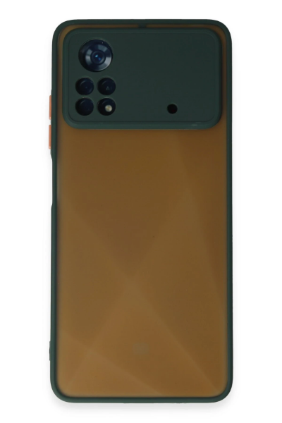 Newface Xiaomi Poco X4 Pro 5G Kılıf Montreal Silikon Kapak - Yeşil resmi