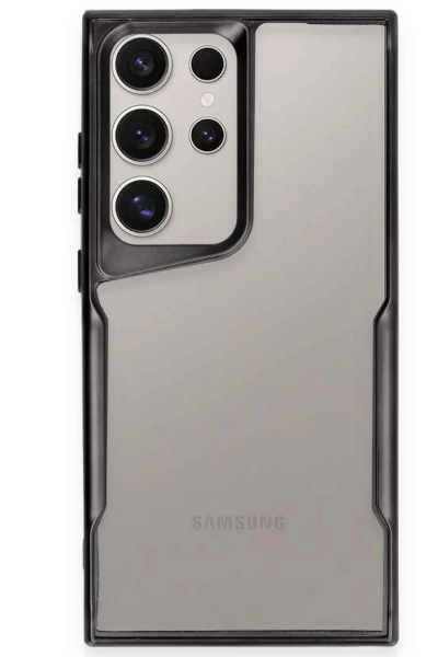 Newface Samsung Galaxy S25 Ultra Kılıf Boyi Silikon Kapak - Siyah resmi