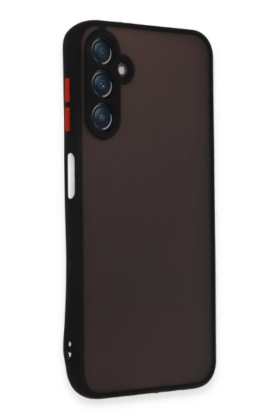 Newface Samsung Galaxy A24 4G Kılıf Montreal Silikon Kapak - Siyah resmi