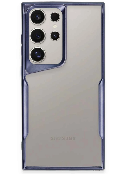 Newface Samsung Galaxy S25 Ultra Kılıf Boyi Silikon Kapak - Lacivert resmi