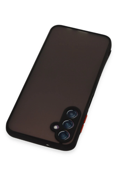 Newface Samsung Galaxy A24 4G Kılıf Montreal Silikon Kapak - Siyah resmi