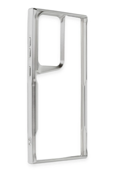 Newface Samsung Galaxy S25 Ultra Kılıf Boyi Silikon Kapak - Gümüş resmi