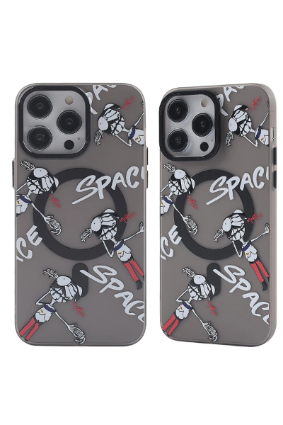 Newface iPhone 13 Pro Max Kılıf Apollo Magneticsafe Desenli Kapak - Apollo Siyah - 3 resmi