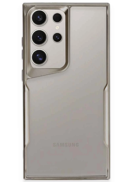 Newface Samsung Galaxy S25 Ultra Kılıf Boyi Silikon Kapak - Titan Gri resmi