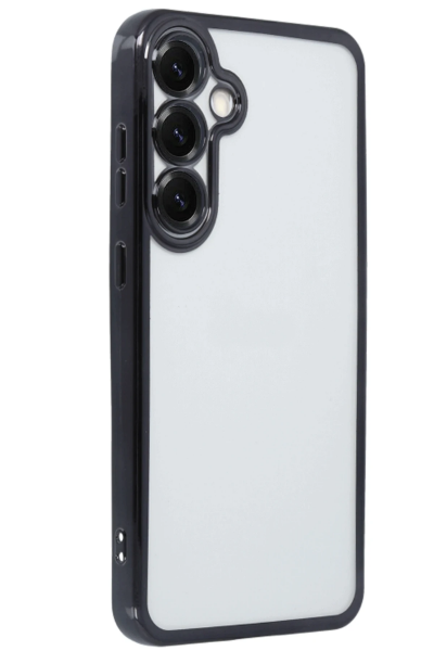 Newface Samsung Galaxy S25 Plus Kılıf Razer Lensli Silikon - Siyah resmi
