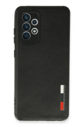 Newface Samsung Galaxy A52 Kılıf Loop Deri Silikon - Siyah resmi