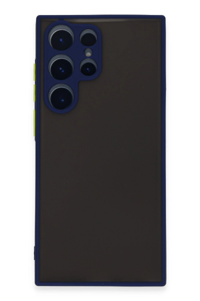 Newface Samsung Galaxy S22 Ultra Kılıf Montreal Silikon Kapak - Lacivert resmi
