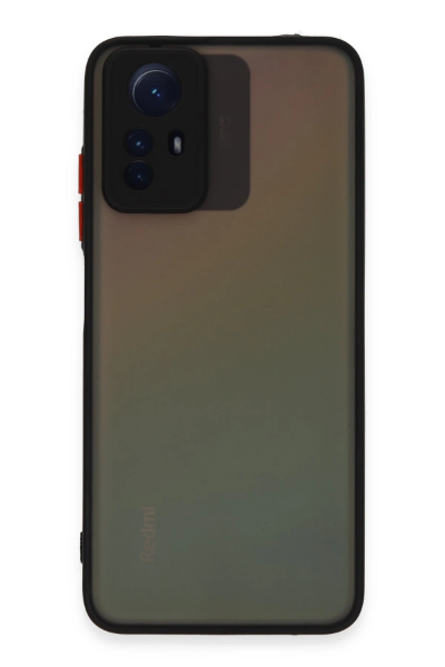 Newface Xiaomi Redmi Note 12S Kılıf Montreal Silikon Kapak - Siyah resmi