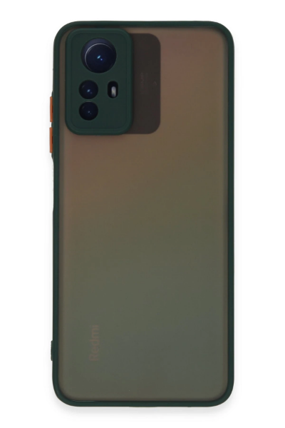 Newface Xiaomi Redmi Note 12S Kılıf Montreal Silikon Kapak - Yeşil resmi