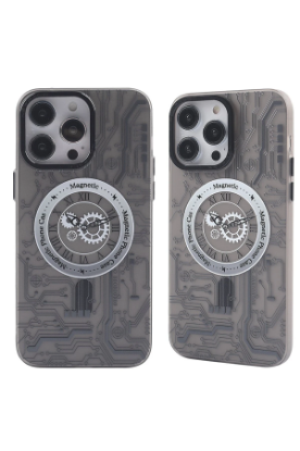 Newface iPhone 14 Pro Max Kılıf Apollo Magneticsafe Desenli Kapak - Apollo Siyah - 1 resmi