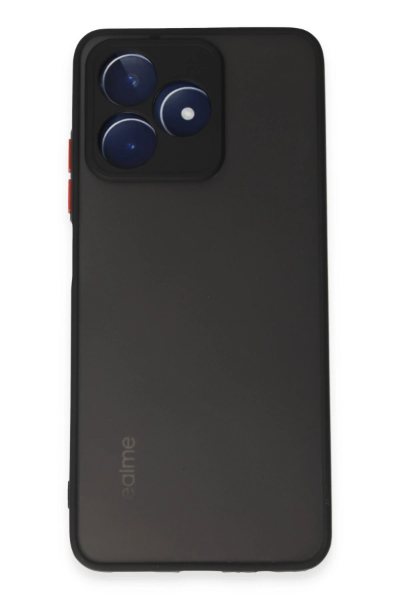 Newface Realme C53 Kılıf Montreal Silikon Kapak - Siyah resmi